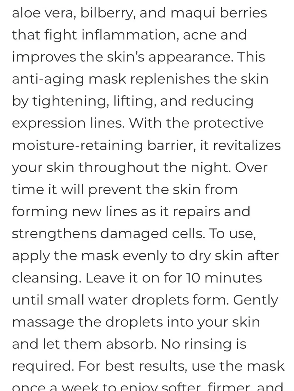 Hydro-Silk Mask — Hydrating Face Mask